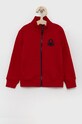 Detská bavlnená mikina United Colors of Benetton bavlna červená 3J68C5196.82.100