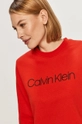 czerwony Calvin Klein - Bluza bawełniana