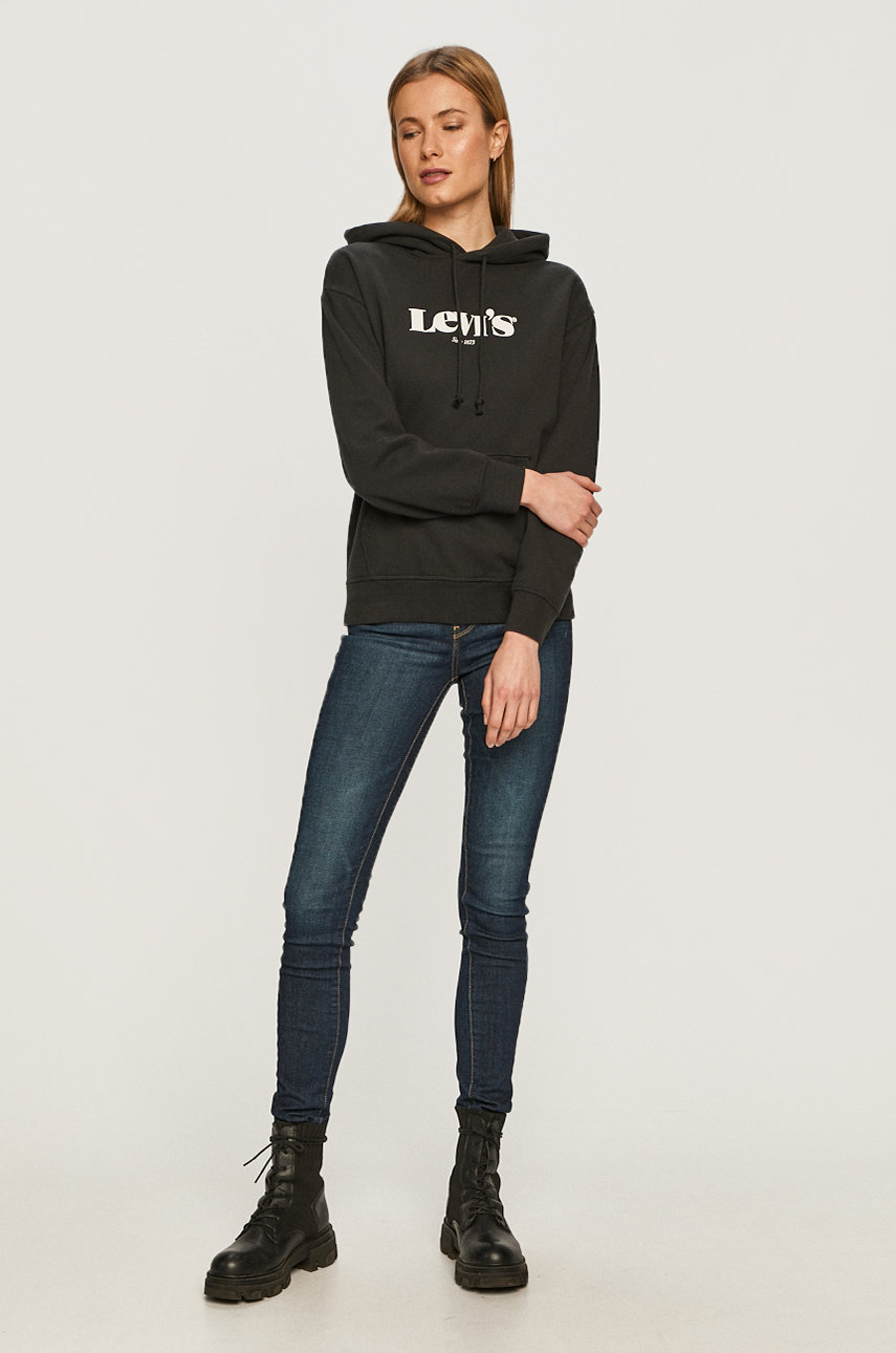 Levi's - Pamučna majica crna