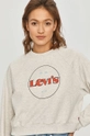 gray Levi's cotton sweatshirt