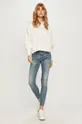 Calvin Klein Jeans - Mikina biela