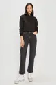 čierna Calvin Klein Jeans - Bavlnená mikina