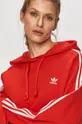 червоний adidas Originals - Бавовняна кофта