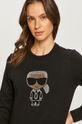 Karl Lagerfeld - Bluza bawełniana 210W1822 czarny 210W1822