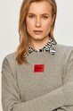HUGO bluza bawełniana 50455971 szary 50455971