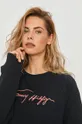 granatowy Tommy Hilfiger - Bluza bawełniana