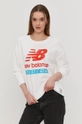 biały New Balance Bluza WT11506WT Damski