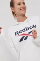 white Reebok sweatshirt
