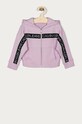 Calvin Klein Jeans - Hanorac de bumbac pentru copii 104-176 cm imprimeu violet IG0IG00751.4891