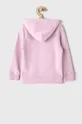 Calvin Klein Jeans Bluza bawełniana dziecięca IU0IU00164.4891 różowy