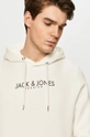 biela Premium by Jack&Jones - Bavlnená mikina