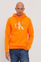 oranžová Calvin Klein Jeans - Bavlnená mikina