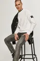 biały Calvin Klein Jeans bluza bawełniana J30J314035.4891