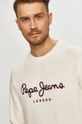 biały Pepe Jeans - Bluza bawełniana George