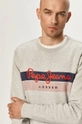 sivá Bavlnená mikina Pepe Jeans