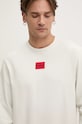 HUGO bluza bawełniana beżowy 50447964