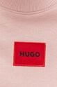 Βαμβακερή μπλούζα HUGO 50447964 ροζ