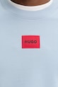 Bavlněná mikina HUGO 50447964 modrá