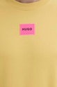 Βαμβακερή μπλούζα HUGO 50447964 κίτρινο