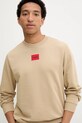 HUGO bluza bawełniana zielony 50447964