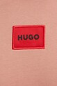 Βαμβακερή μπλούζα HUGO 50447964 ροζ