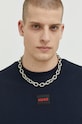 HUGO bluza bawełniana granatowy 50447964