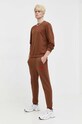HUGO bluza bawełniana 50447964 brązowy AA00