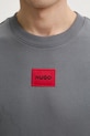 Βαμβακερή μπλούζα HUGO γκρί 50447964