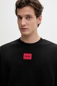 Bavlnená mikina HUGO Diragol212 čierna 50447964