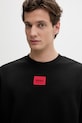 Bavlnená mikina HUGO Diragol212 čierna 50447964