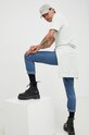 HUGO bluza bawełniana 50447964 zielony AW25