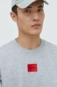 HUGO bluza bawełniana 50447964 szary