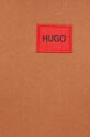HUGO bluza bawełniana 50447964 brązowy