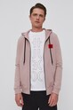 HUGO bluza bawełniana 50447972 różowy 50447972