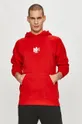 czerwony adidas Originals - Bluza GN3554