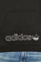 černá adidas Originals - Bavlněná mikina GN2424