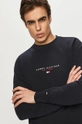 sötétkék Tommy Hilfiger - Pamut melegítőfelső