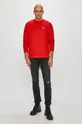 Tommy Jeans - Bluza bawełniana DM0DM06592.4891 czerwony