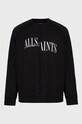 Odzież AllSaints Bluza bawełniana DIVERGE CREW MF022U czarny