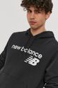 czarny New Balance Bluza MT03910BK