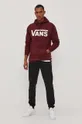 Vans Bluza bawełniana bordowy