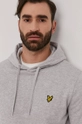 sivá Bavlnená mikina Lyle & Scott