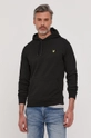 Lyle & Scott Bluza bawełniana czarny