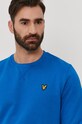 Bavlněná mikina Lyle & Scott modrá ML424VTR.J43