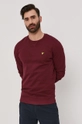 burgundské Bavlnená mikina Lyle & Scott