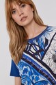 Desigual Bluză cu modele albastru 21SWTK49