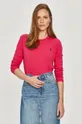 ružová Polo Ralph Lauren - Tričko s dlhým rukávom Dámsky