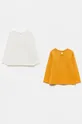 OVS - Detské tričko s dlhým rukávom (2-pak) žltá