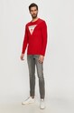 Guess - Tričko s dlouhým rukávem M1RI31.I3Z11 červená AA00
