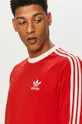 červená adidas Originals - Tričko s dlhým rukávom GN3489